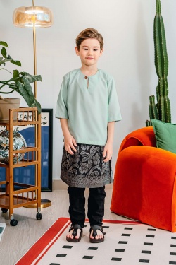 TUSCA KIDS | Alexander Kids Classic Kurta in Mint Green